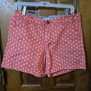 Merona Red Diamond Pattern Women's Shorts